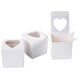 Cupcake Boxes Individual Heart Shape Clear Window Single Fairy Cake Cardboard Packaging Box Baking Kids Muffins Cookies Weddings tradingmadeeasy.co.uk