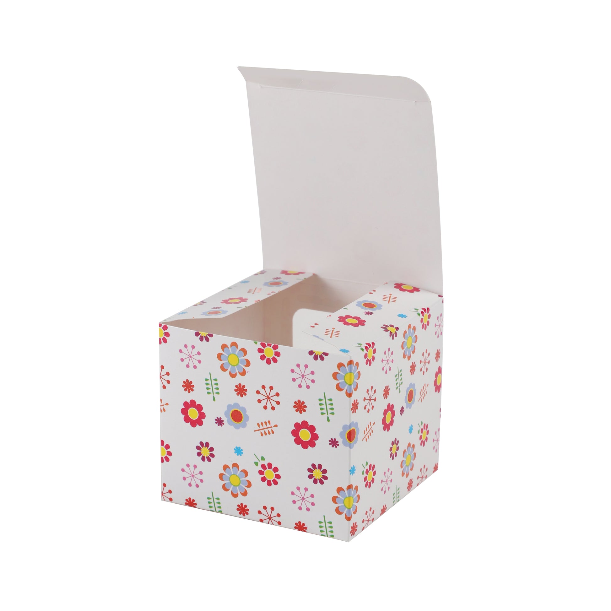 Cupcake Boxes Individual Pattern Single Fairy Cake with Clear Window Cardboard Packaging Box Baking Kids Muffins Cookies Weddings tradingmadeeasy.co.uk