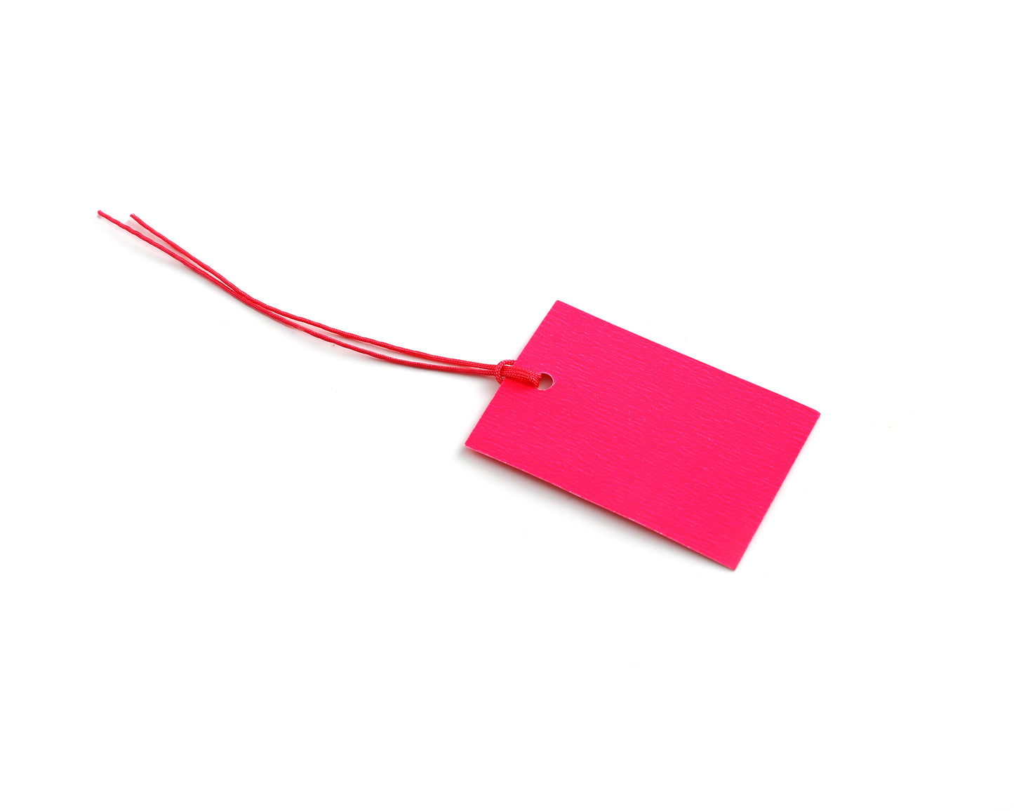 100 x Strung Hanging Card Clothing Tags 70mm x 45mm Pink tradingmadeeasy.co.uk