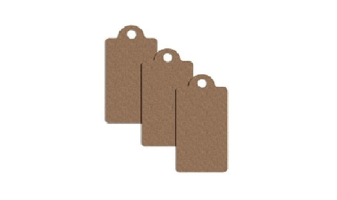 100 x Unstrung Plain Brown Card Clothing Tags 40mm x 19mm tradingmadeeasy.co.uk