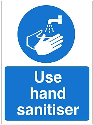 Use Hand Sanitiser Plastic Sign (BS23) tradingmadeeasy.co.uk